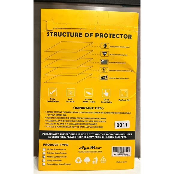 Aya wick Pro 16 computer screen protector / anti blue light screen filter - Picture 2 of 2